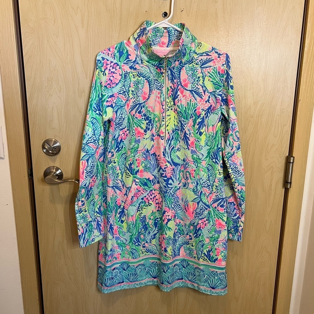 Lilly Pulitzer Skipper Dress Multi Mermaids Cove Engineered